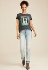 Wicked Oversized Fit Graphic Tee, CHARCOAL, small