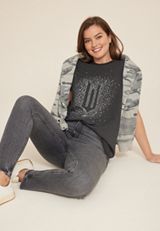Wicked Sparkle Oversized Fit Graphic Tee, C106, small