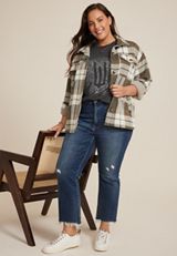 Plus Size Wicked Sparkle Oversized Fit Graphic Tee, C106, small