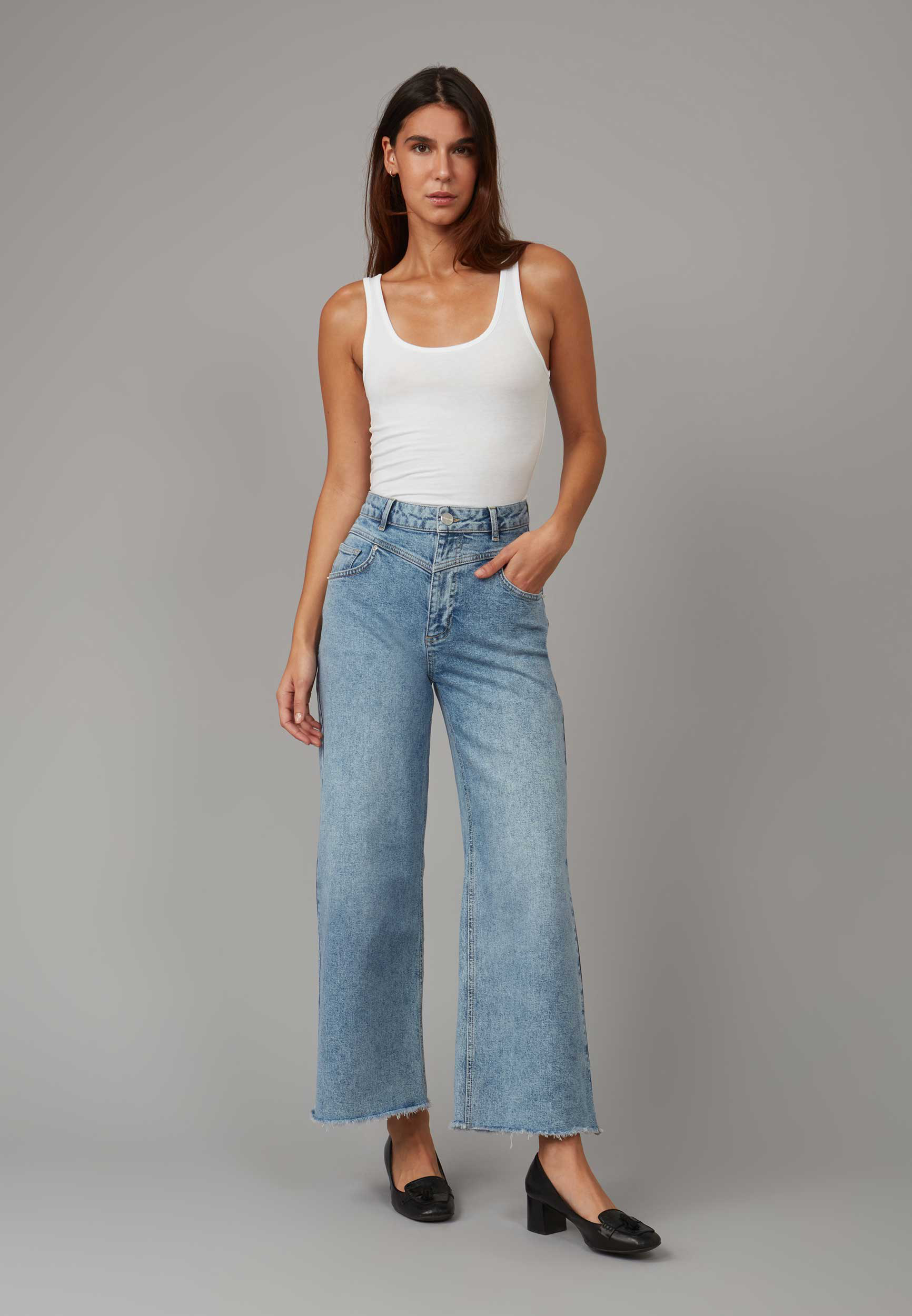 Lola Jean Milan High Rise Wide Leg Jean | maurices