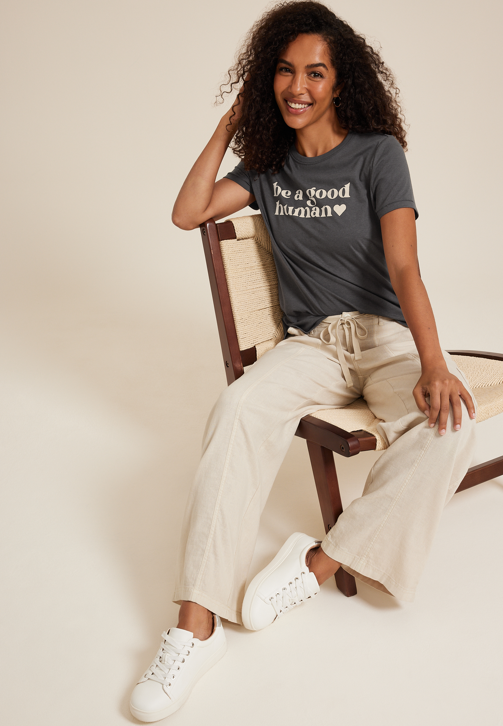 Be A Good Human Classic Fit Graphic Tee, C1876, large