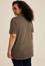 Plus Size Support Your Local Farmers Oversized Fit Graphic Tee, C6002, small