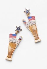Americana Beer Drop Earrings, , small