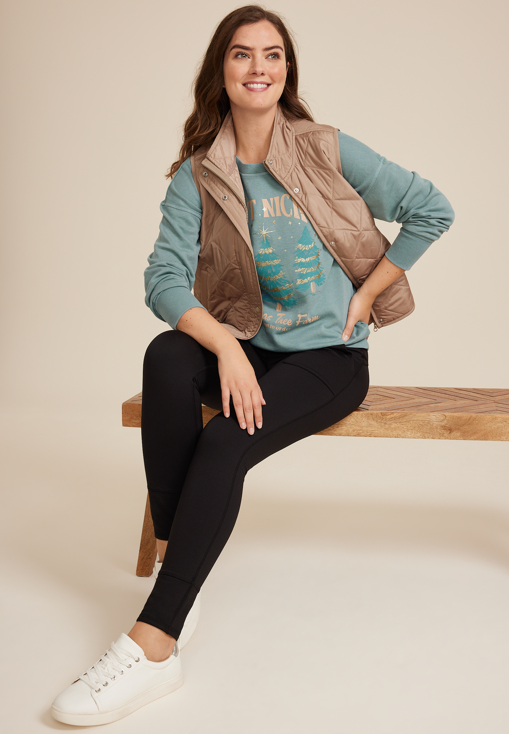 St Nicks Christmas Tree Farm Relaxed Fit Sweatshirt, C9826, large