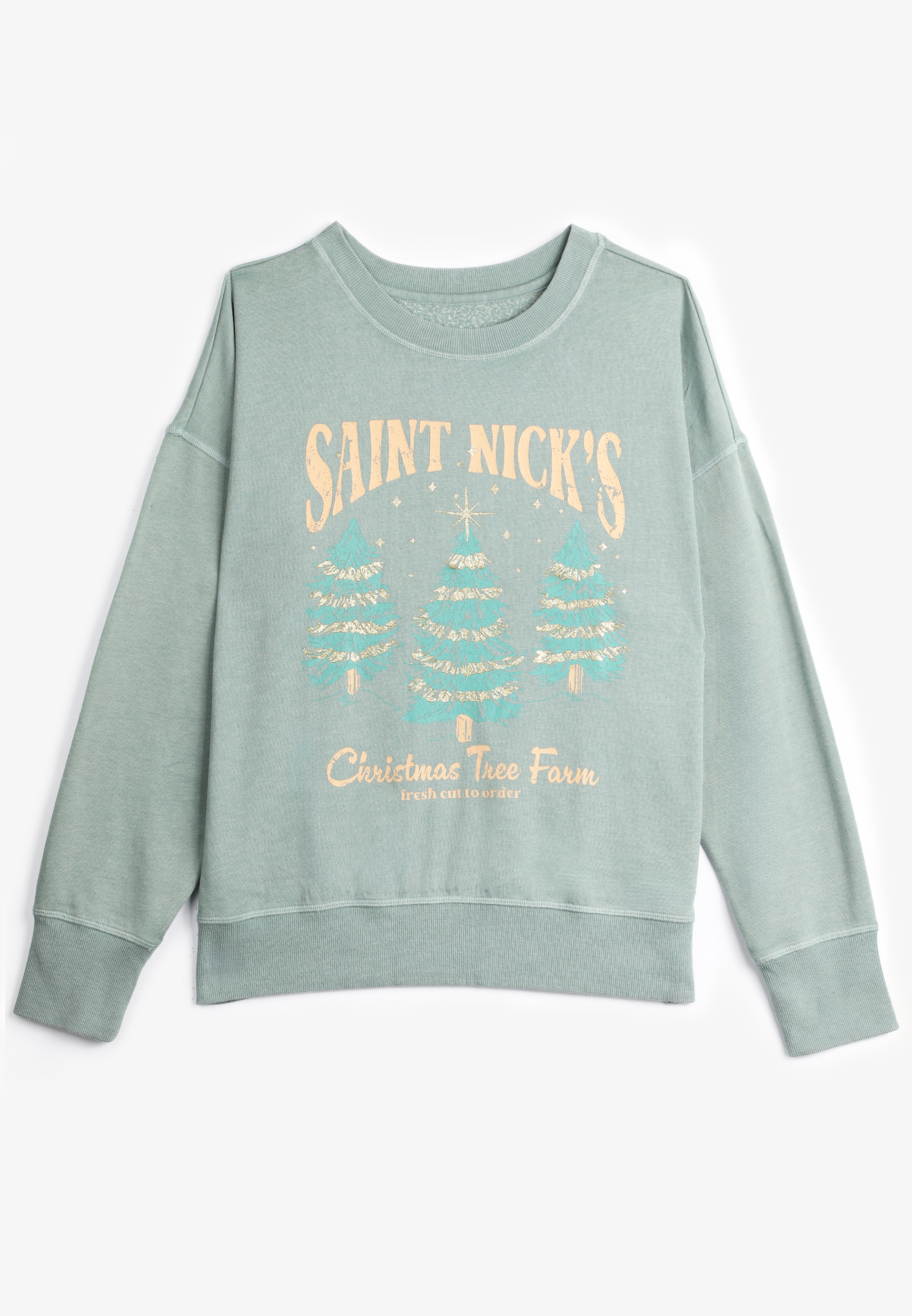 St Nicks Christmas Tree Farm Relaxed Fit Sweatshirt, C9826, large