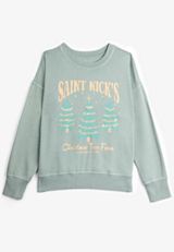 St Nicks Christmas Tree Farm Relaxed Fit Sweatshirt, C9826, small