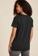 Everythings Fine Relaxed Fit Graphic Tee, BLACK, small