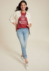 Feelin Frosty Classic Fit Graphic Tee, C4744, small