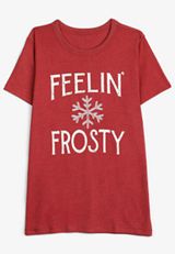 Feelin Frosty Classic Fit Graphic Tee, C4744, small