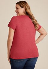 Plus Size Feelin Frosty Classic Fit Graphic Tee, REBEL RED, small