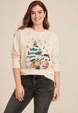Peanuts Holiday Relaxed Fit Sweatshirt, C4681, small