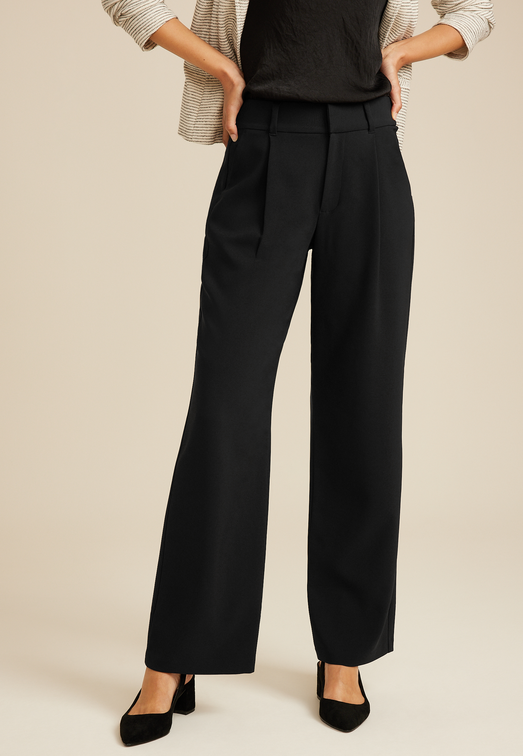 Maurices black dress pants best sale