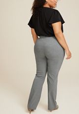 Plus Size Bengaline Mid Rise Bootcut Pant, , small