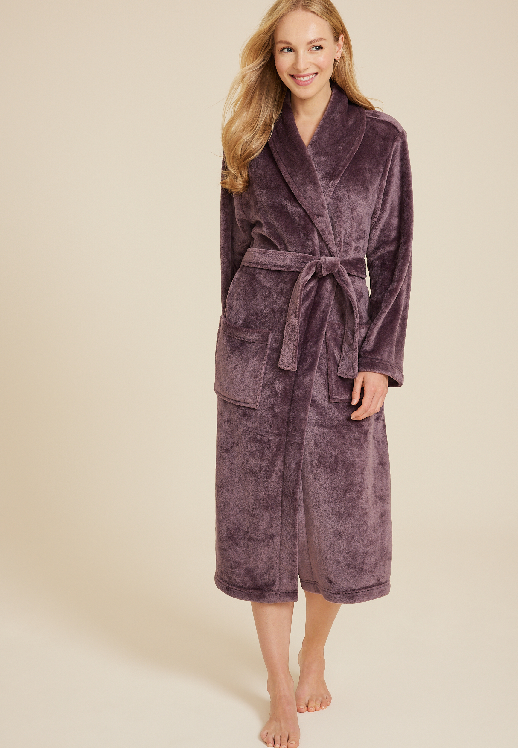 Plush Long Robe