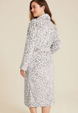 Animal Plush Long Robe, WHITE COMBO, small