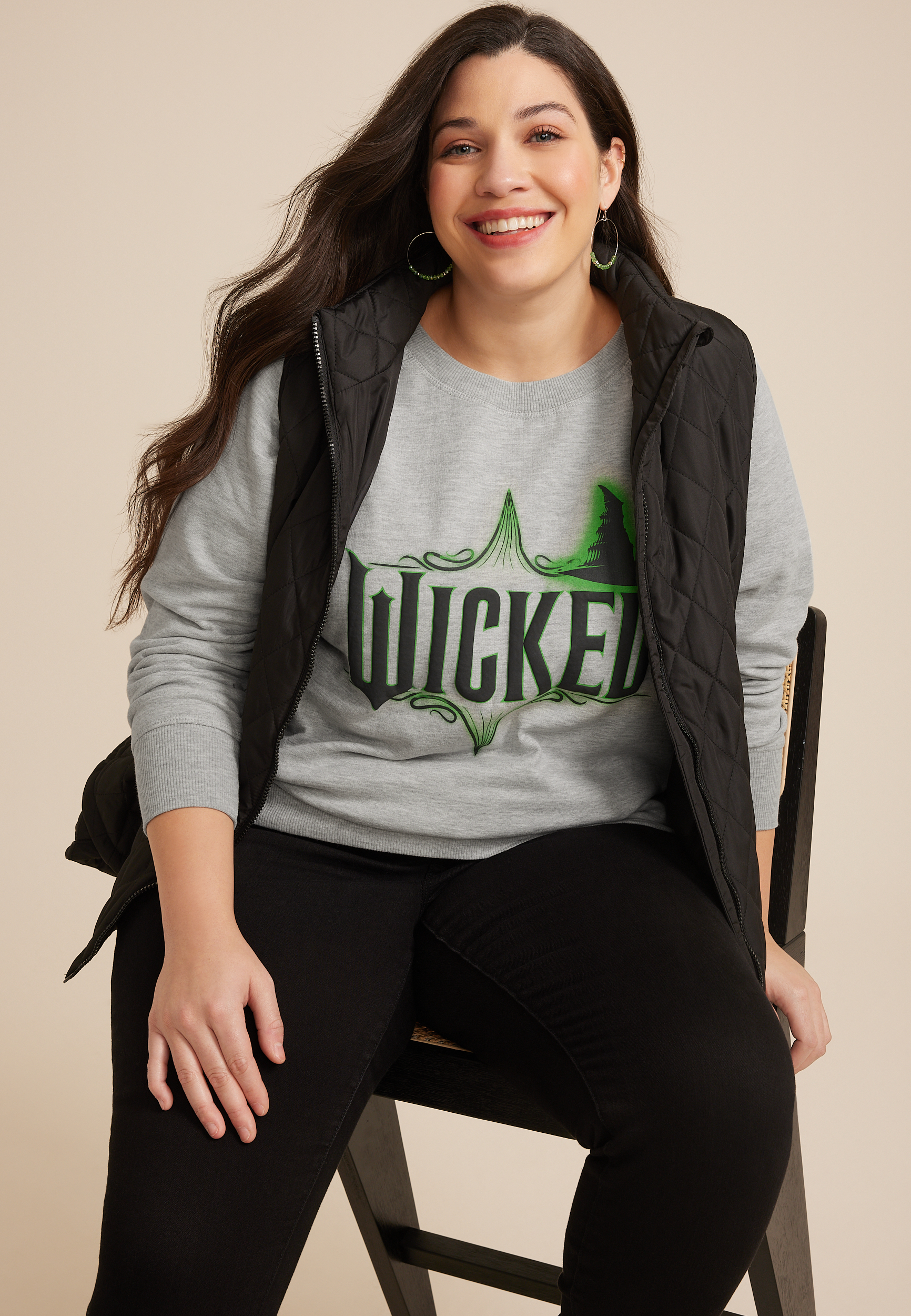 Plus Size Wicked Relaxed Fit Sweatshirt, C151, large