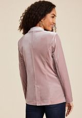 Velvet Blazer, TAUPE LATTE, small