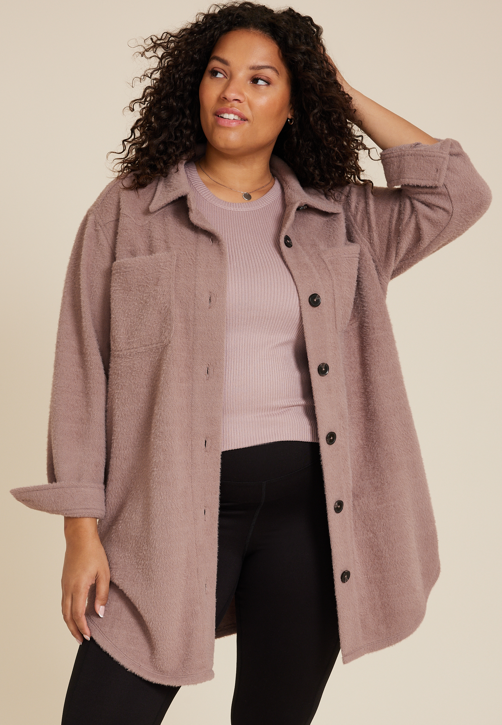 Plus Size 24/7 Cozy Highline Ribbed Tank Top, TAUPE LATTE, large