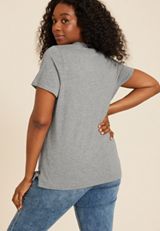 Plus Size Holiday Snowflake Classic Fit Graphic Tee, C151, small