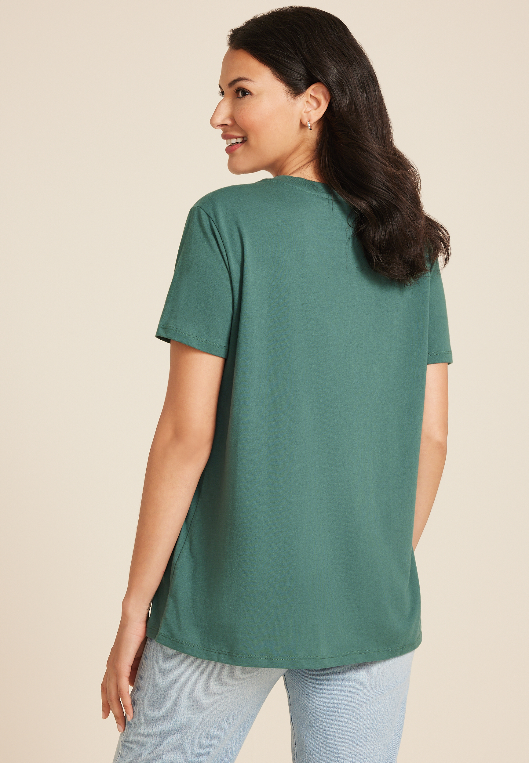 Bronco Holiday Truck Oversized Fit Graphic Tee, C2876, large