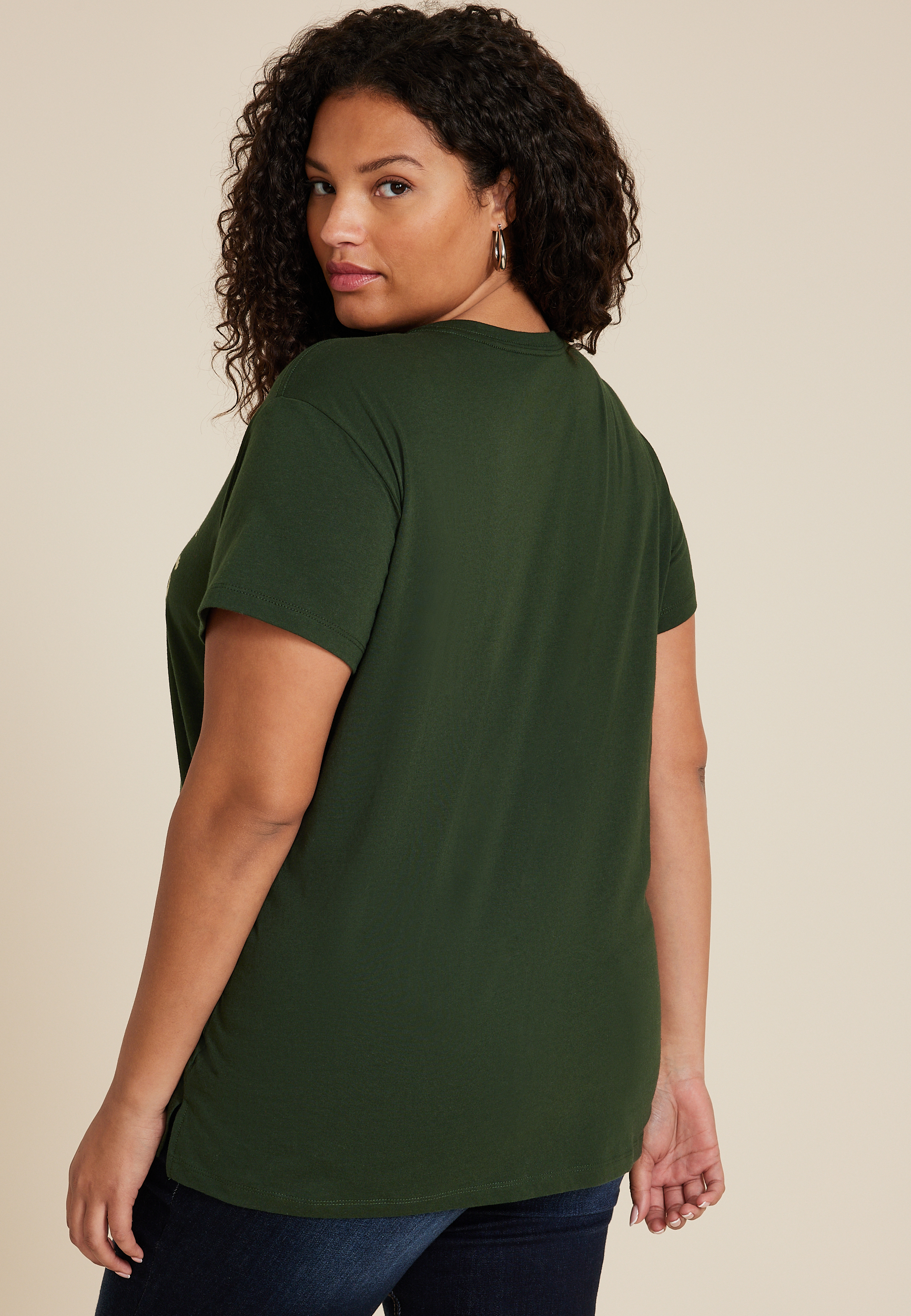 Plus Size Home Alone Oversized Fit Graphic Tee, C2876, large