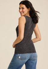 Washed Rhinestone Tank Top, C106, small