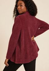 Plus Size Asymmetrical Cardigan, C5325, small