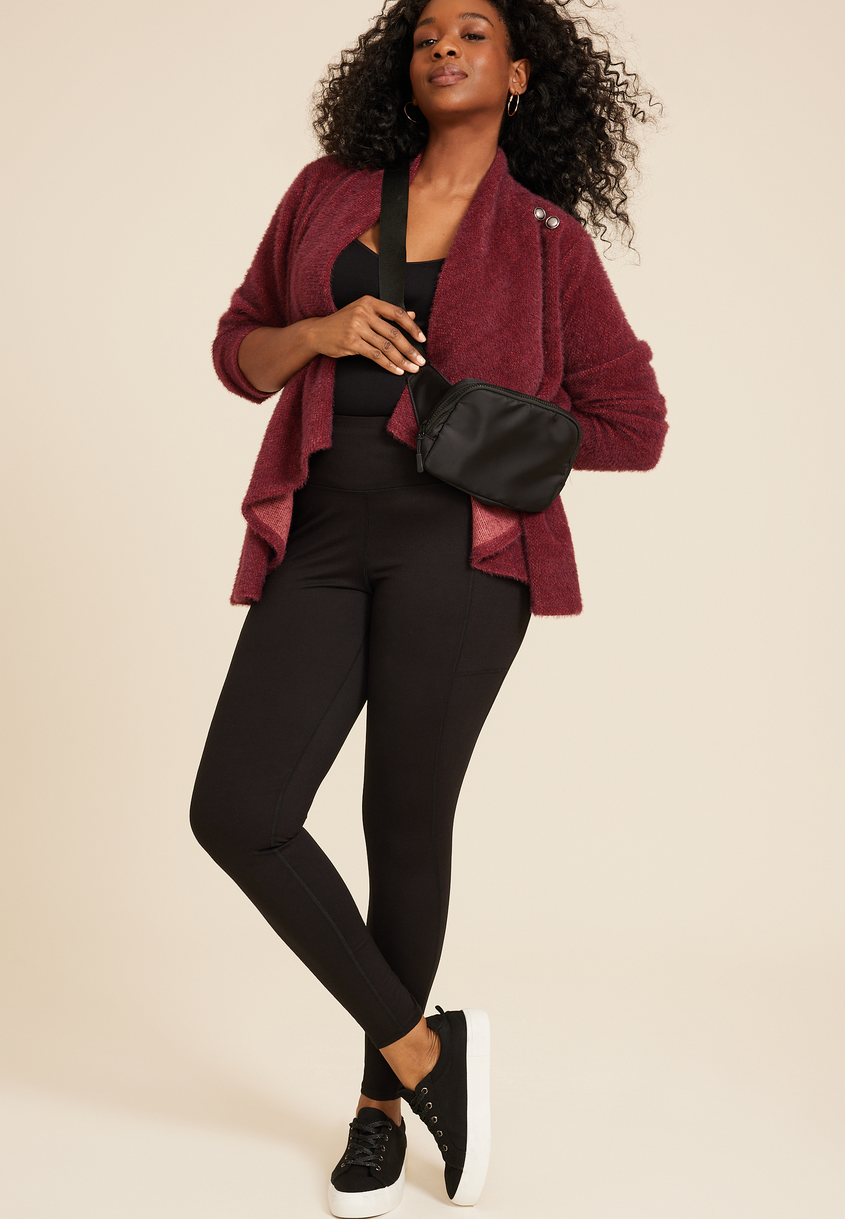 Plus Size Asymmetrical Cardigan, C5325, large