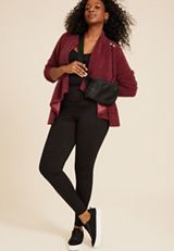 Plus Size Asymmetrical Cardigan, C5325, small