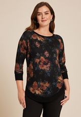 Haven Round Hem Floral Tunic, C1756, small