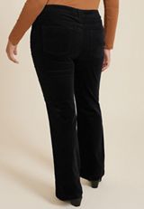 Plus Size KanCan&trade; Black High Rise Corduroy Bootcut Jeans, BLACK, small