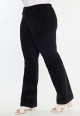 Plus Size KanCan&trade; Black High Rise Corduroy Bootcut Jeans, BLACK, small