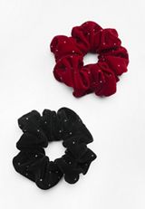 2 Pack Sparkle Scrunchie, C1524, small