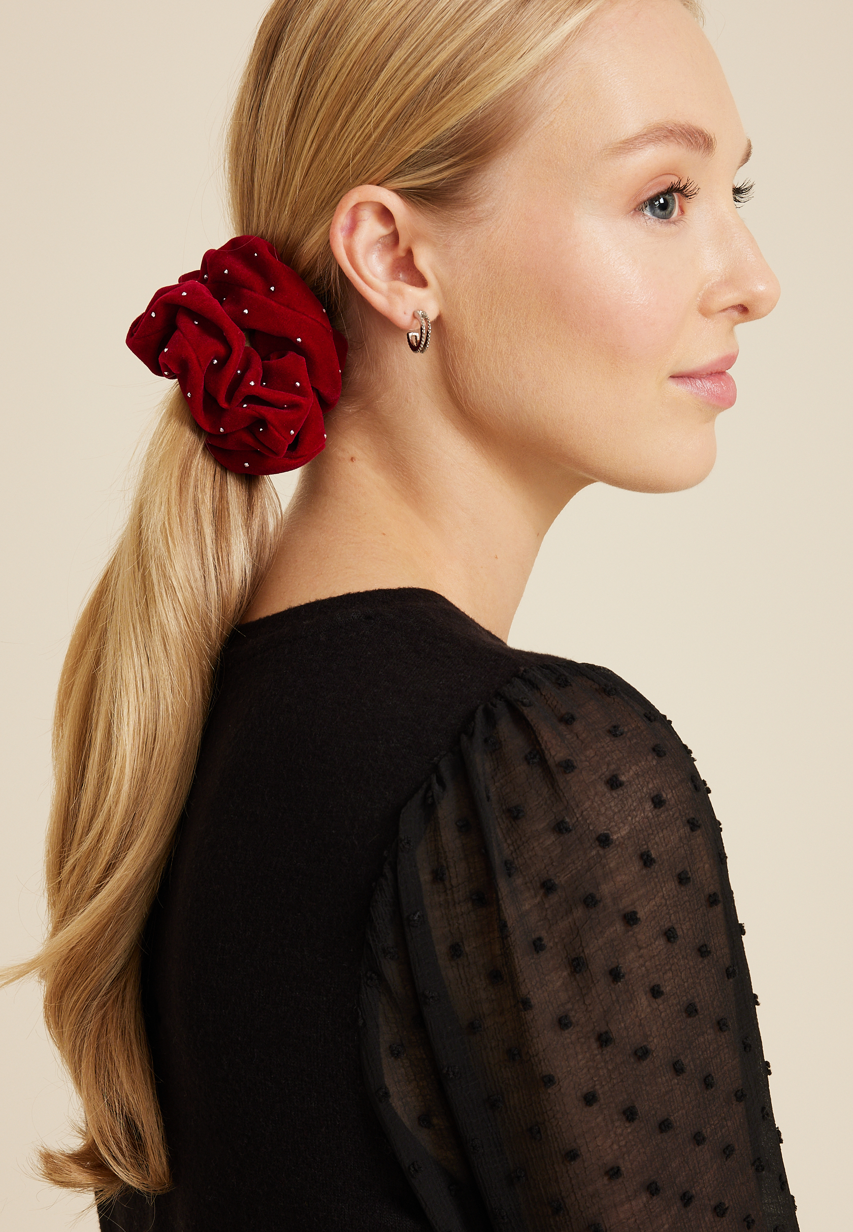 2 Pack Sparkle Scrunchie, C1524, large