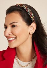 Colorful Tweed Headband, MULTI, small