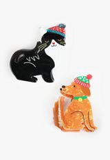2 Pack Holiday Pets Claw Hair Clips, C1524, small