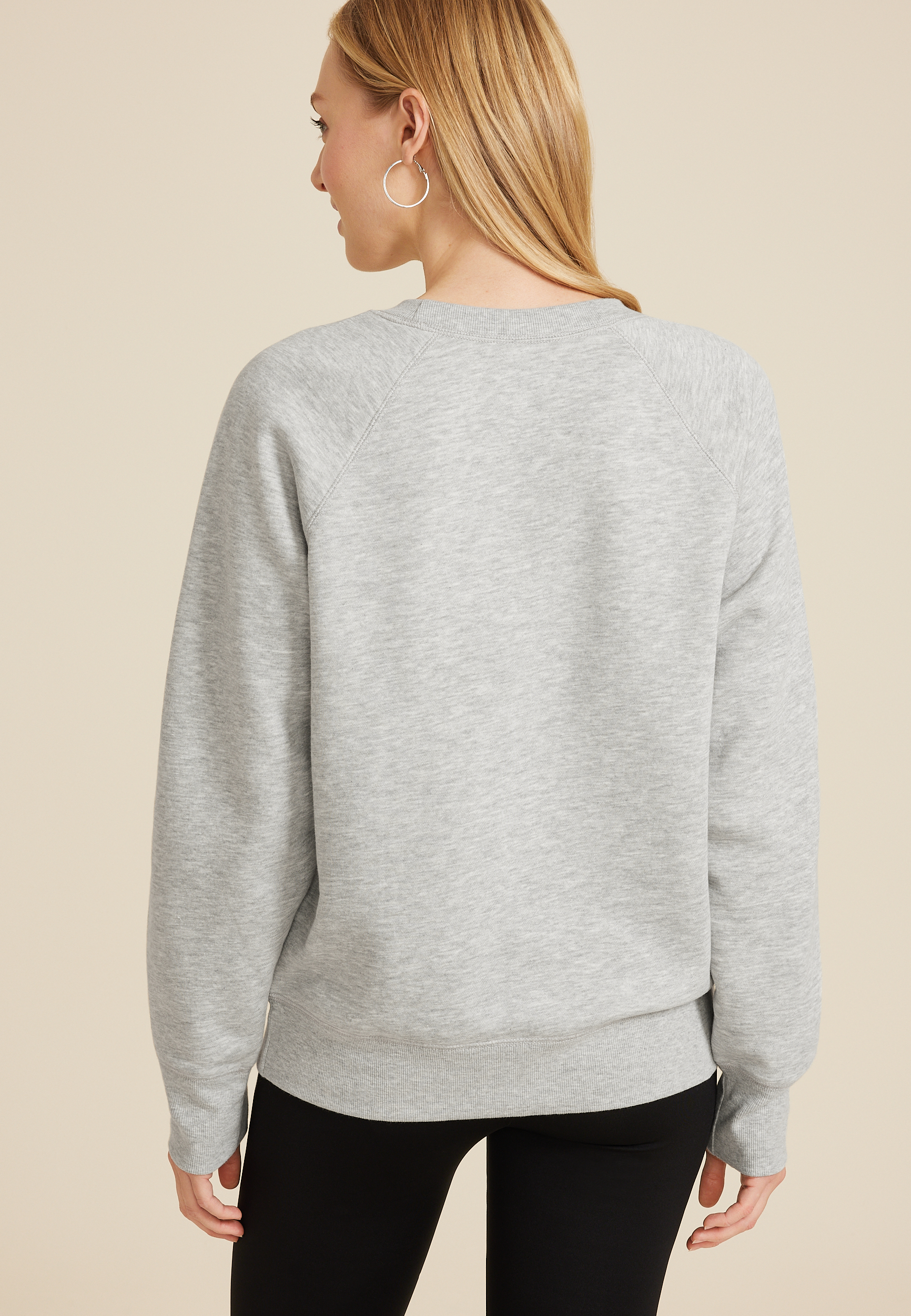 National Lampoon's Christmas Relaxed Fit Sweatshirt, LIGHT HEATHER GRAY, large