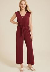 Lace Trim Pocket Jumpsuit, C5325, small