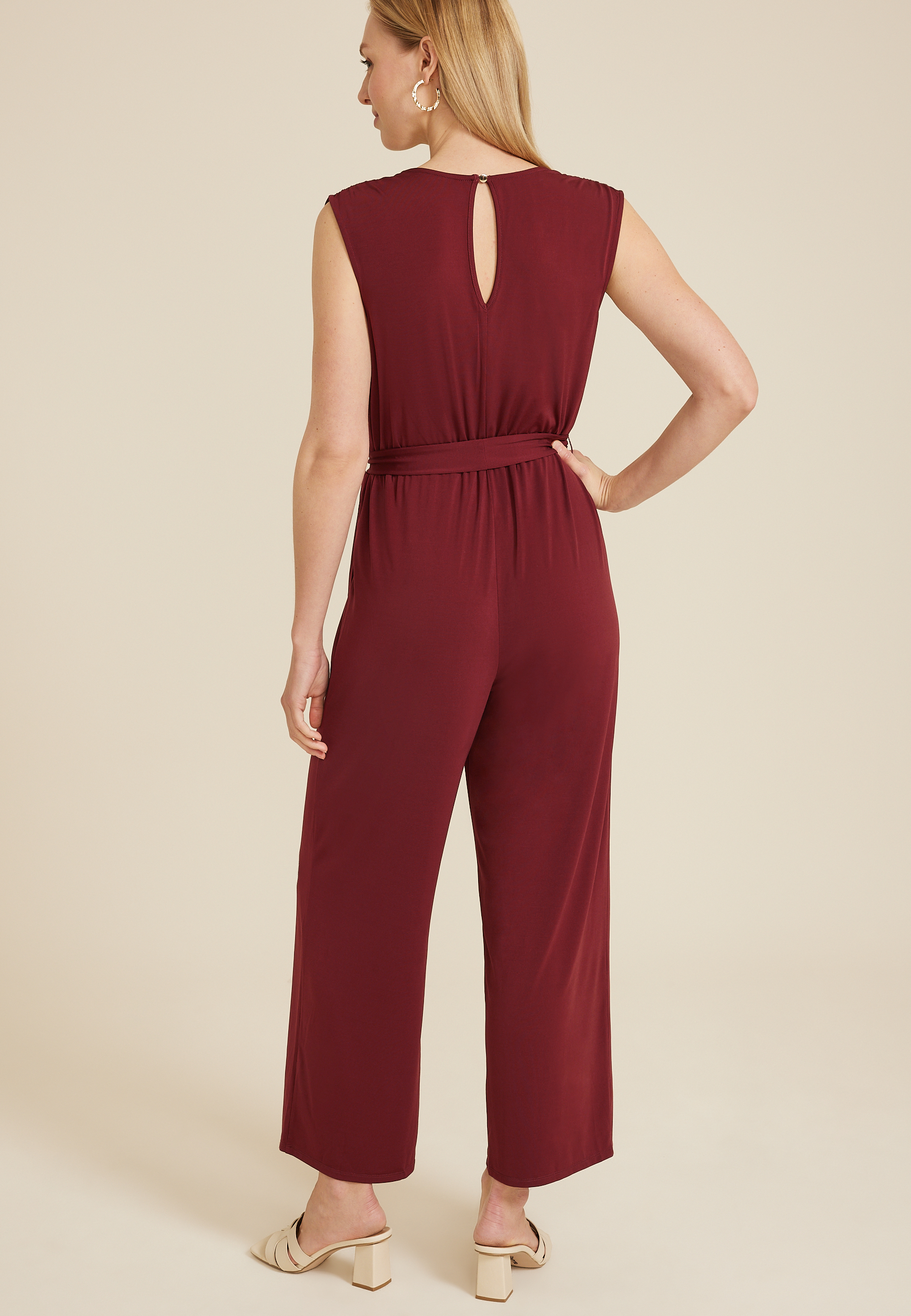 Lace Trim Pocket Jumpsuit, C5325, large