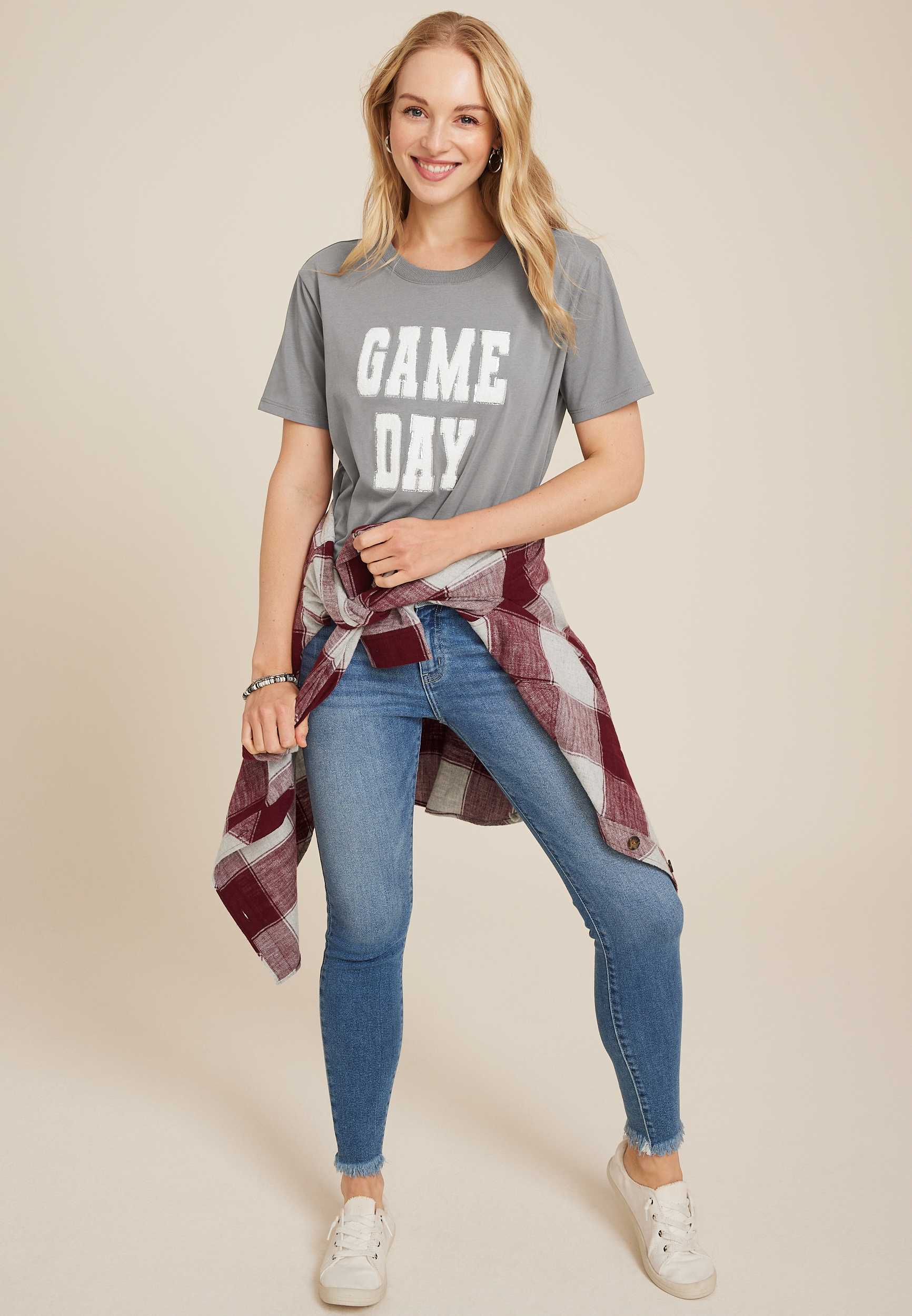 Game Day Oversized Fit Graphic Tee, C125, large