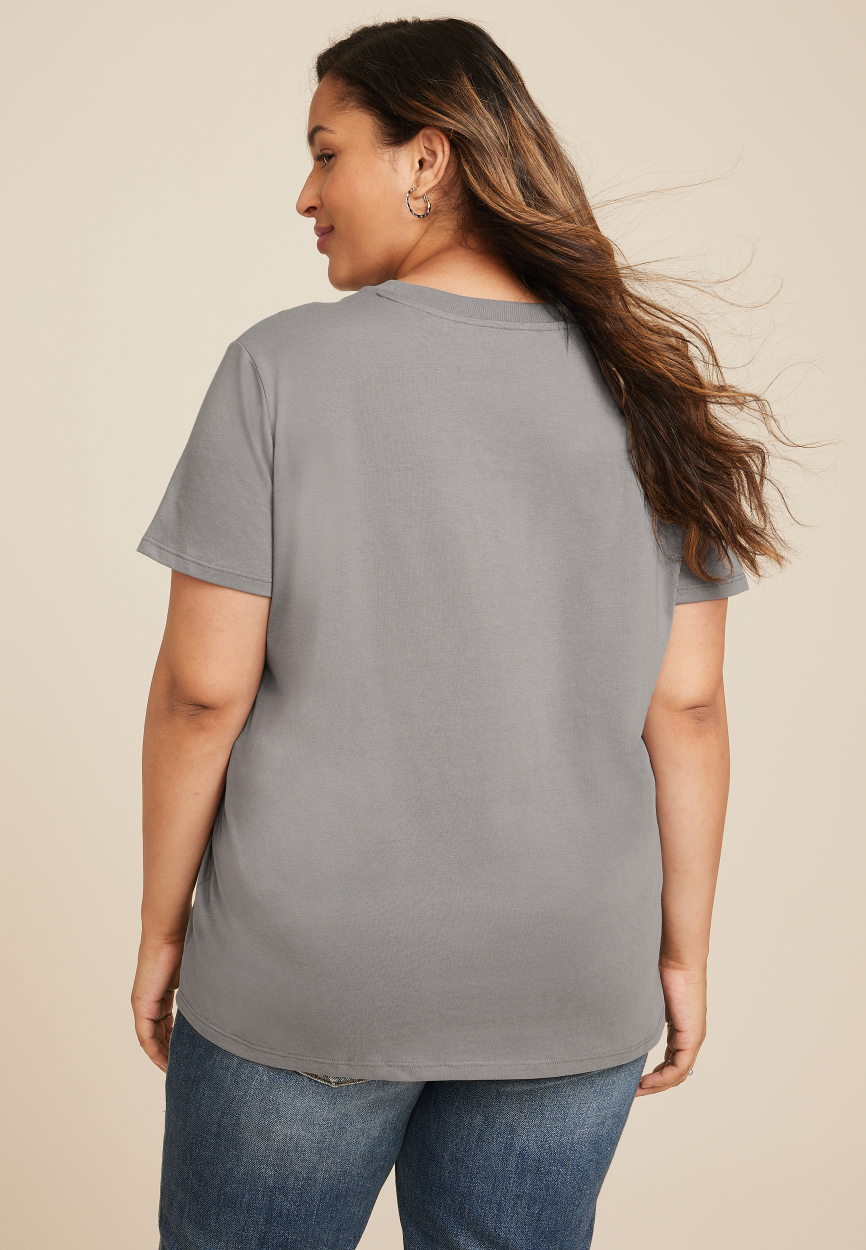 Plus Size Game Day Oversized Fit Graphic Tee, C125, large