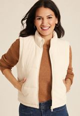 Corduroy Puffer Vest, C9747, small