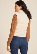 Corduroy Puffer Vest, C9747, small