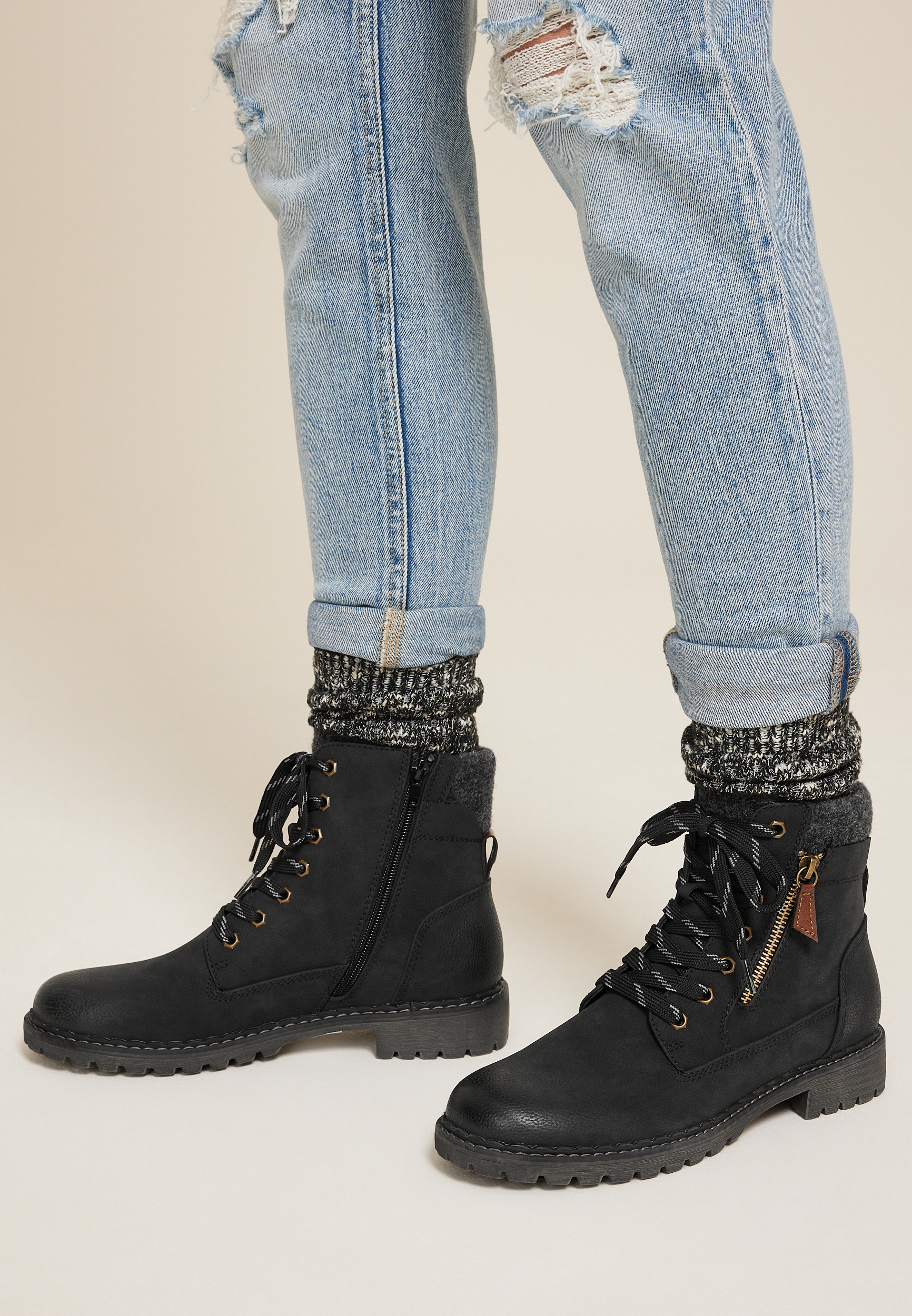 SuperCush Parker Felt Collar Hiker Boot, C106, large