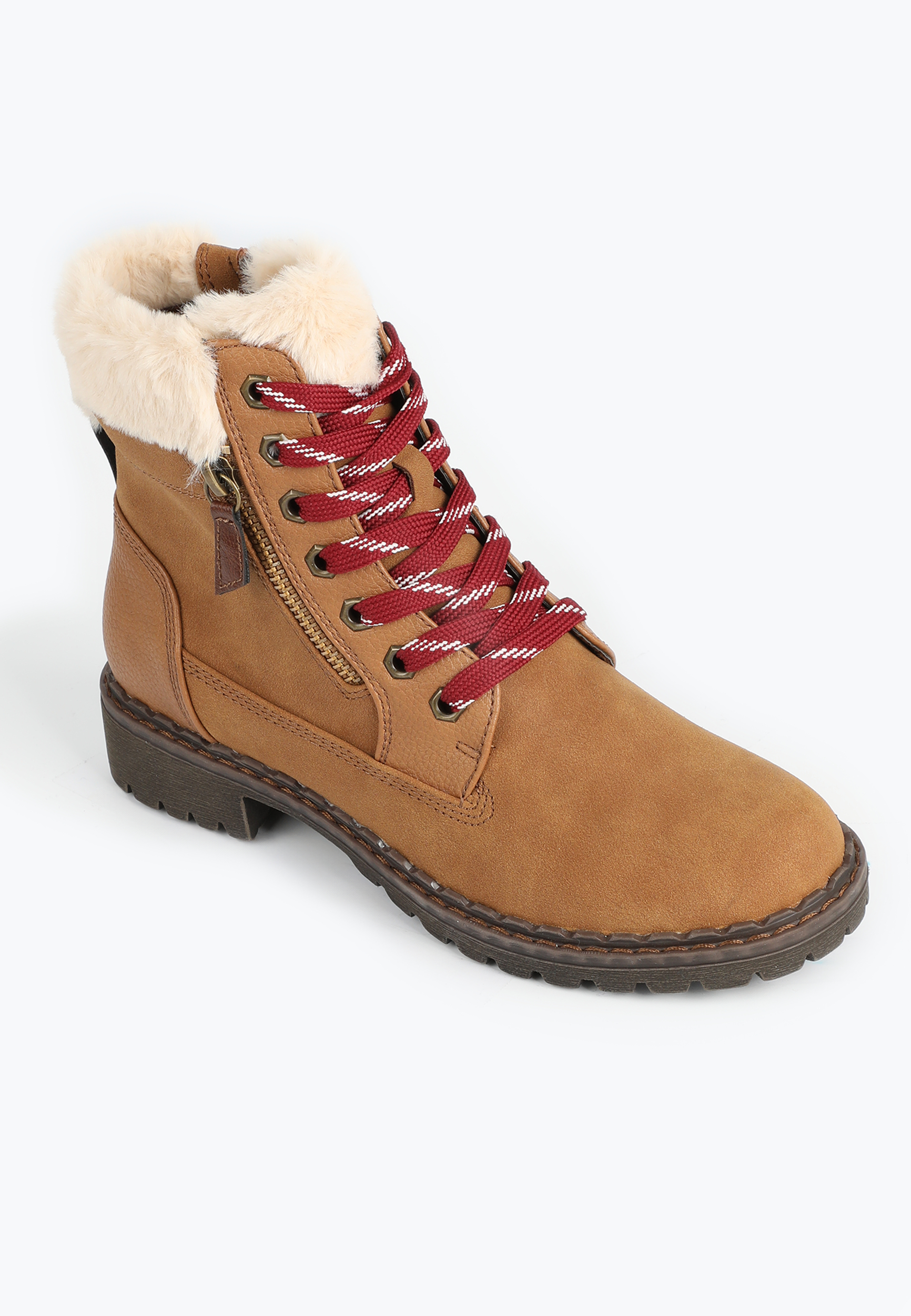 Parker Faux Fur Collar Hiker Boot