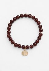 Pumpkin Charm Beaded Bracelet, C115, small