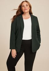 Plus Size Boyfriend Blazer, C133, small