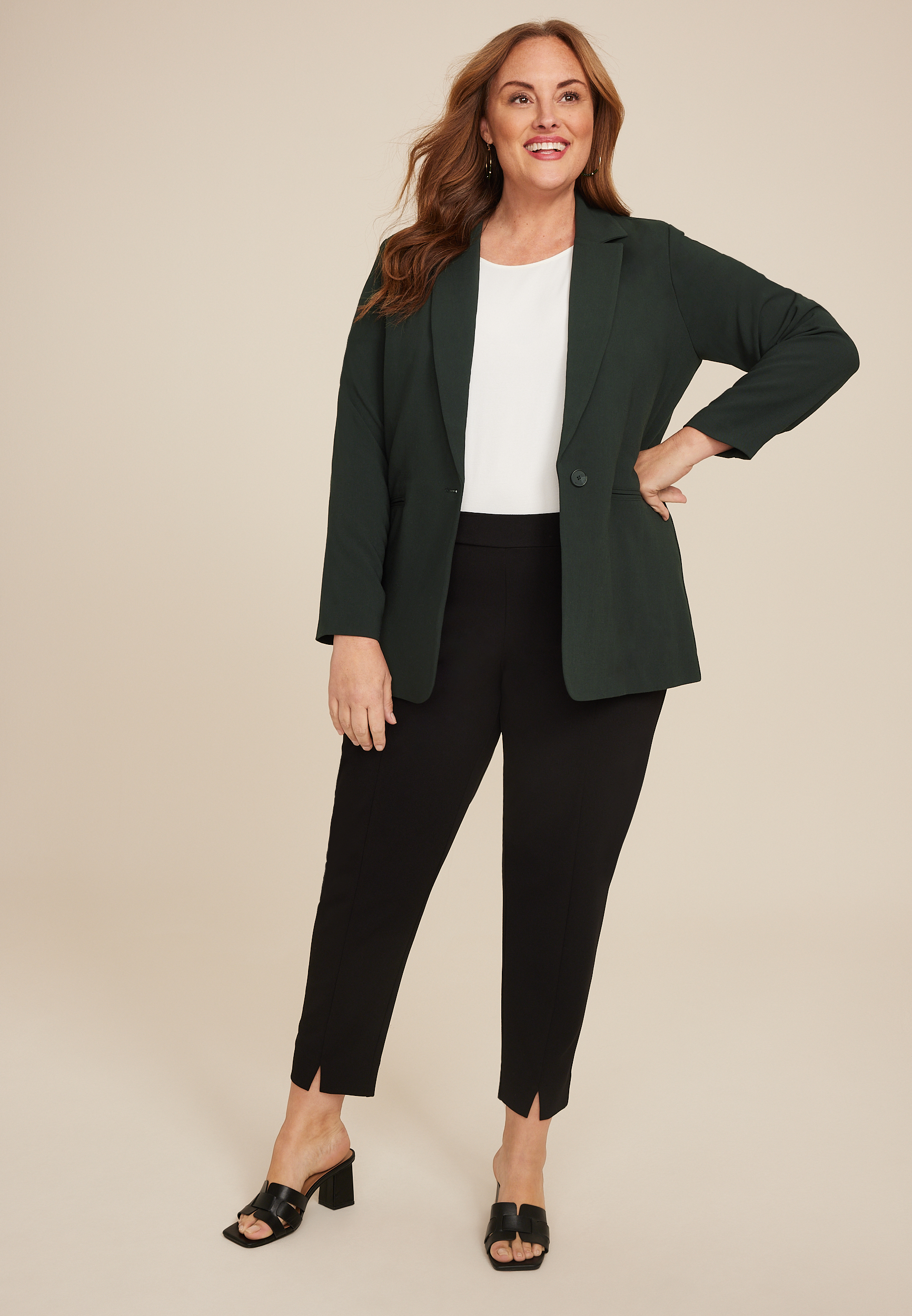Plus Size Boyfriend Blazer, C133, large