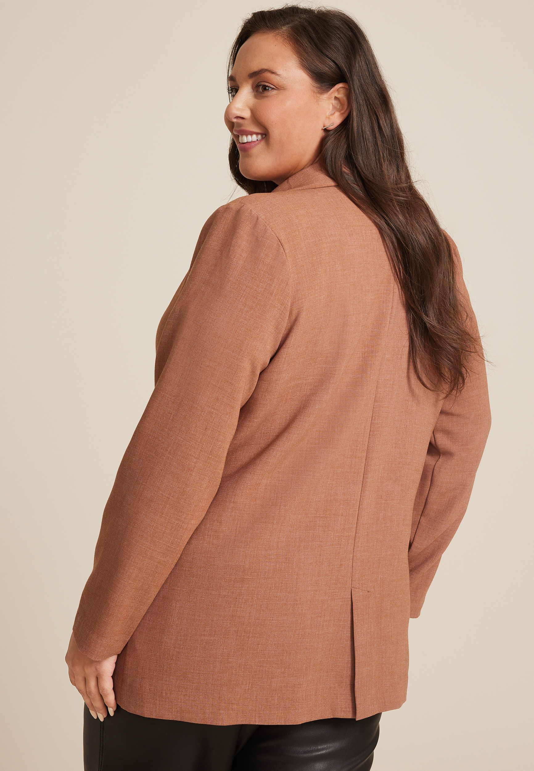 Plus Size Boyfriend Blazer, C7208, large