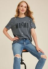 Mama Oversized Fit Graphic Tee, C5105, small